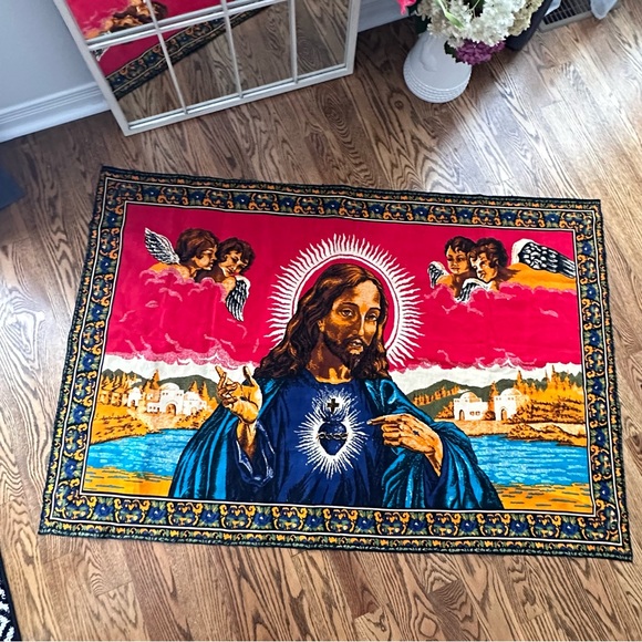 Jesus 1970 Wall Tapestry Large - Picture 8 of 10